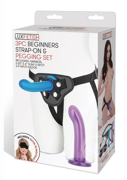 Electric Novelties LUX F BEGINNERS STRAP ON/PEGGING SET