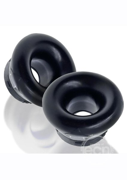 OXBALLS OXBALLS CLONE DUO SILICONE BALL STRETCHER  2PK BLACK