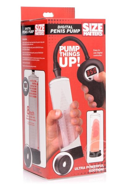 XR Brands SIZE MATTERS AUTO DIGITAL PENIS PUMP