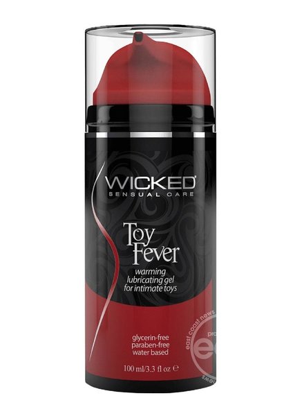 Wicked Sensual Care Wicked Toy Fever Warming Lubricating Gel  Water Based For Intimate Toys 3.3 Ounce
