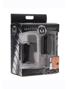 XR Brands MASTER SERIES VIPER NIPPLE SUCKERS BLACK