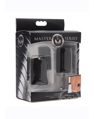 XR Brands MASTER SERIES VIPER NIPPLE SUCKERS BLACK