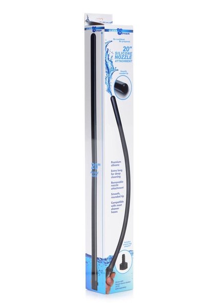 XR Brands CLEANSTREAM SILICONE NOZZLE 20" BLACK