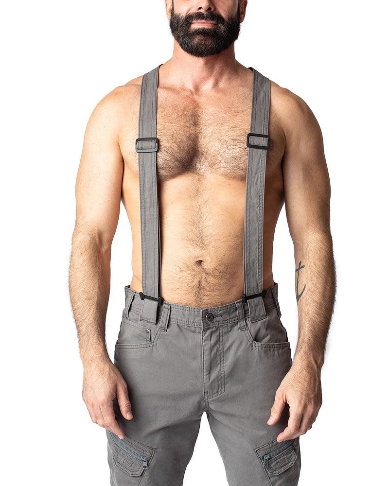 NASTY PIG NASTY PIG NOSEDIVE SUSPENDER PANT GREY SMALL