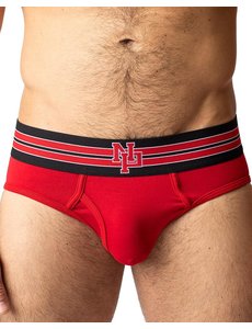 NASTY PIG NASTY PIG INTERLOCK BRIEF RED