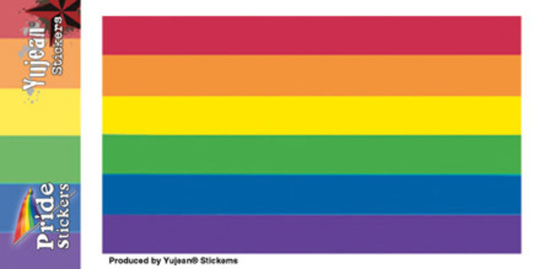 YUJEAN YUJEAN RAINBOW PRIDE FLAG STICKER