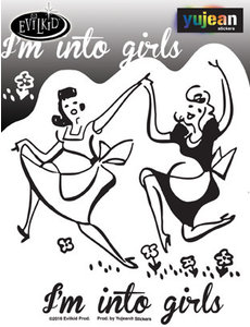 YUJEAN IM INTO GIRLS STICKER