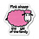 YUJEAN PINK SHEEP PATCH