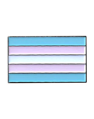 YUJEAN TRANS FLAG ENAMEL PIN