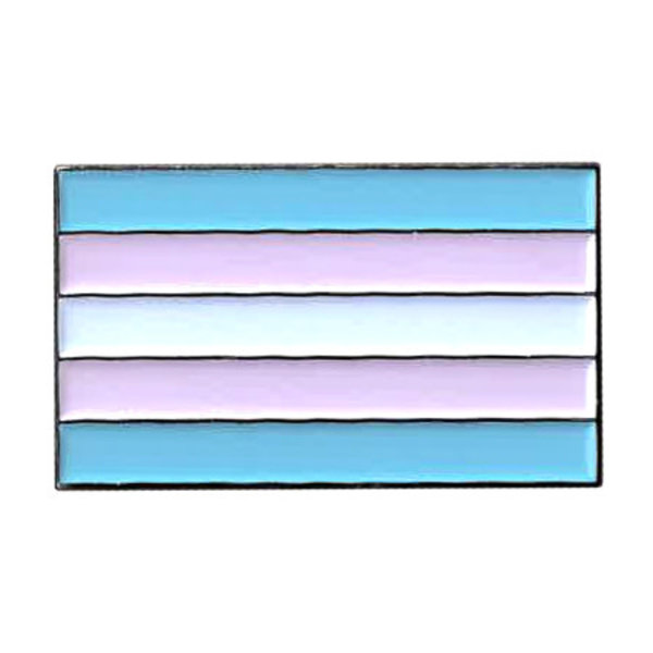 YUJEAN TRANS FLAG ENAMEL PIN
