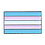 YUJEAN TRANS FLAG ENAMEL PIN