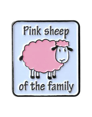 YUJEAN PINK SHEEP ENAMEL PIN
