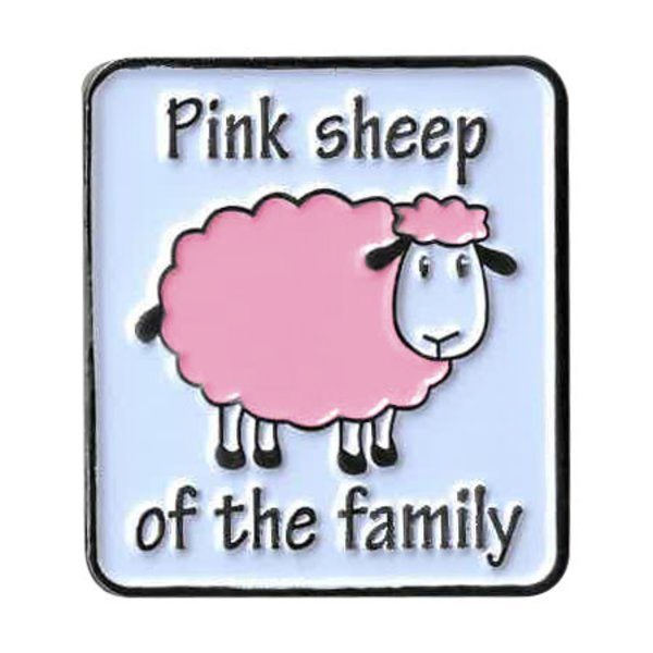 YUJEAN PINK SHEEP ENAMEL PIN
