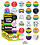 YUJEAN LGBTQ PRIDE BUTTONS ASSORTED (SINGLE)