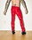 HORSE & HORN HORSE & HORN BONE FIT RED GLOSS 4 WAY STRETCH VINYL JEANS