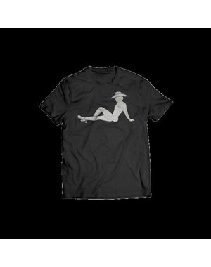 HORSE & HORN HORSE & HORN SILVER METAL FLAKE MUDFLAP COWBOY