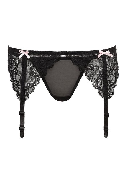 Barely Bare BARELY BARE GARTERS BOWS & PANTY ONE SIZE