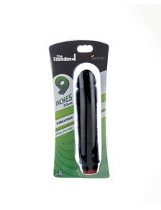 SI NOVELTIES THE STANDARD VIBRATING DONG RED CAP 9" BLACK