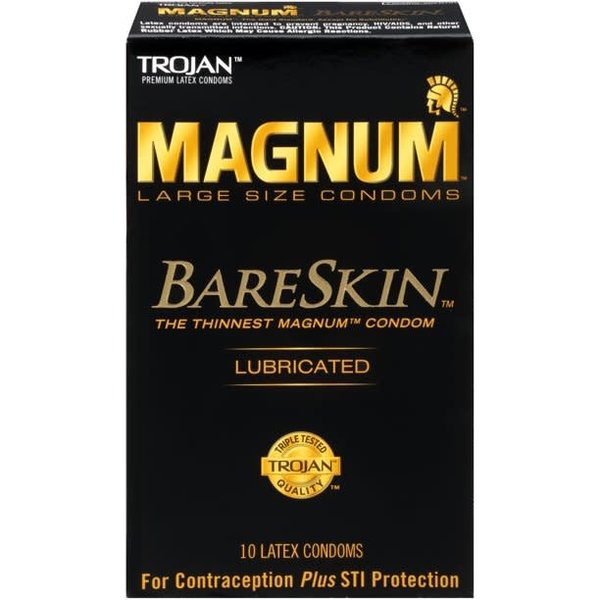 TROJAN MAGNUM BARESKIN 10PK