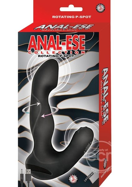 NASSTOYS ANAL ESE COLLECTION ROTATING P SPOT VIBE BLACK