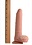 BIG SHOT BIG SHOT TWIRL/VIBE DILDO W/BALLS 8" VANILLA