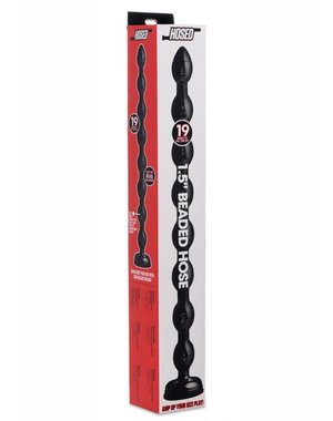 XR Brands HOSED 2 BEADED 1.5" ANAL HOSE 19"