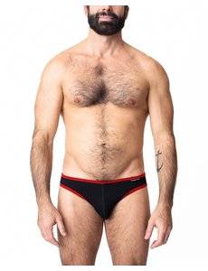 NASTY NASTY PIG PROFILE LOWRISE BRIEF BLACK/RED