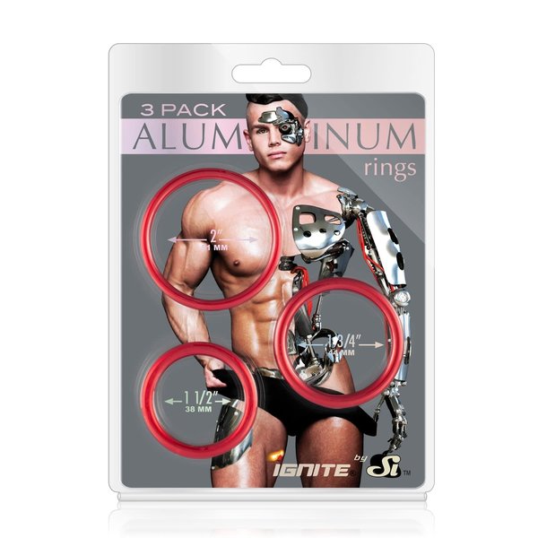 IGNITE IGNITE ALUMINUM COCKRING 3 PACK