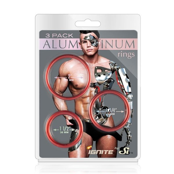 IGNITE IGNITE ALUMINUM COCKRING 3 PACK