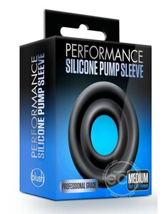 BLUSH NOVELTIES PERFORMANCE SILICONE PUMP SLEEVE BLACK