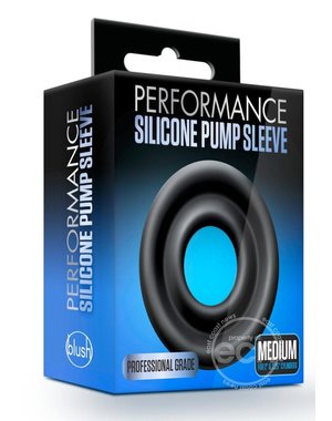 BLUSH NOVELTIES PERFORMANCE SILICONE PUMP SLEEVE BLACK