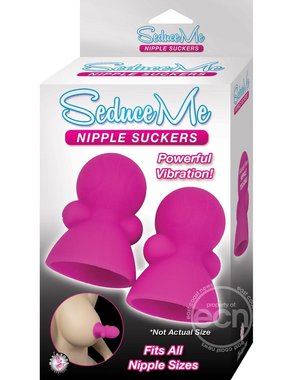 NASSTOYS SEDUCE ME NIPPLE SUCKERS PINK VIBRATING SILICONE