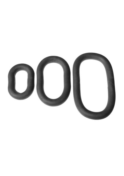 Perfect Fit XPLAY MIX 3PK WRAP RING BLACK