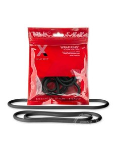Perfect Fit XPLAYSILICONE THIN MIX 3PK WRAP RING BLACK