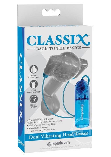 PIPEDREAM PRODUCTS CLASSIX DUAL VIBRATING HEAD TEASER