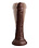 PIPEDREAM PRODUCTS KING COCK ELITE 7" SILICONE DUAL DENSITY VIBRATING, BROWN
