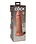 PIPEDREAM PRODUCTS KING COCK ELITE 8" SILICONE DUAL DENSITY VIBRATING, TAN