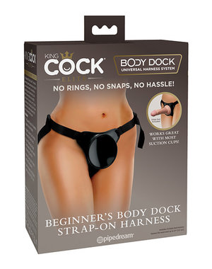 PIPEDREAM PRODUCTS KING COCK ELITE BEGINNERS BODY DOCK STRAP ON HARNESS