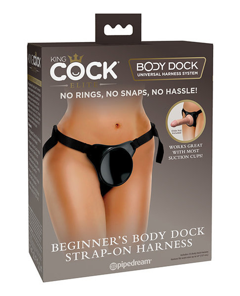 PIPEDREAM PRODUCTS KING COCK ELITE BEGINNERS BODY DOCK STRAP ON HARNESS