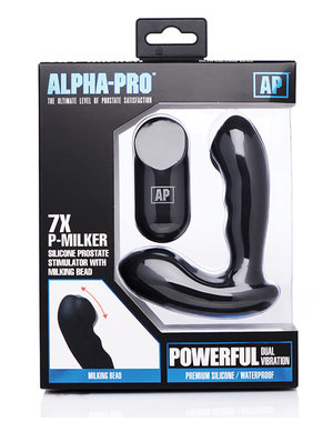 XR Brands ALPHA PRO 7X P-MILKER SILICONE PROSTATE STIMULATOR