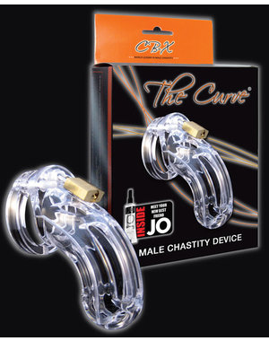 CBX Male Chastity THE CURVE MALE CHASITY DEVICE CLEAR