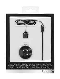 OUCH! OUCH! URETHRAL SOUNDING SILICONE RECHARGEABLE W/ REMOTE