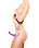 OUCH! OUCH! VIBRATING SILICONE STRAPLESS STRAP ON W/ CONTROLLER, PURPLE