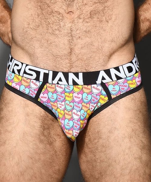 ANDREW CHRISTIAN ANDREW CHRISTIAN CANDY HEARTS AIR JOCK W/ ALMOST NAKED