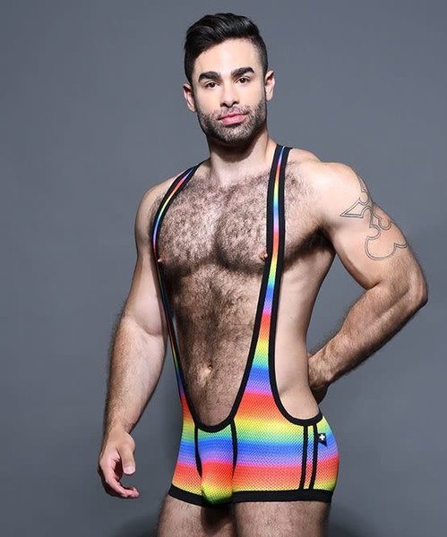 ANDREW CHRISTIAN ANDREW CHRISTIAN PRIDE MESH SINGLET W/ ALMOST NAKED
