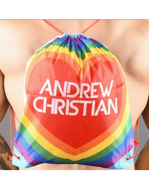 ANDREW CHRISTIAN ANDREW CHRISTIAN RAINBOW HEART BACKPACK