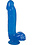 Doc Johnson JELLY JEWEL COCK WITH SUCTION 8" SAPPHIRE