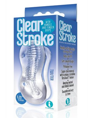 ICON BRANDS THE 9 CLEAR STROKE TWISTER MASTURBATOR