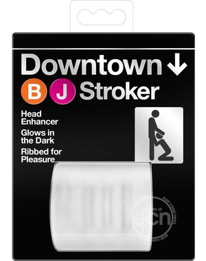 BLUSH NOVELTIES DOWNTOWN GLOW IN THE DARK BLOWJOB STROKER