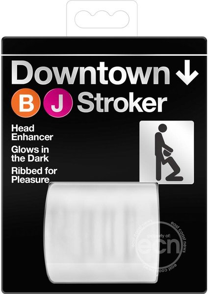 BLUSH NOVELTIES DOWNTOWN GLOW IN THE DARK BLOWJOB STROKER